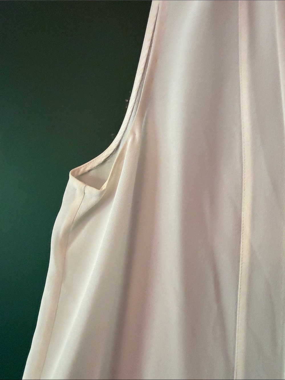 kate spade Ivory Pleated 100% Silk Womens 12 Sleeveless Blouse Classic Tailored - Picture 7 of 9